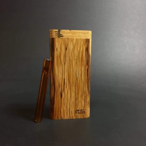 FutoStash X – Marblewood #2502 – Glass One Hitter – Stash Tool – One Hitter Box – Dugout – Made in Canada