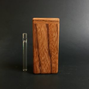 Futo Sprout – Red Zebrawood #2642 –  Dugout – 8mm Glass One Hitter