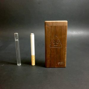 Emoji Stash – Futo Sprout – #3106 – One Hitter – Dugout – Glass Pipe – Laser Engraved – FREE SHIPPING