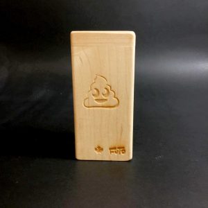 Emoji Stash – Futo Sprout – #3121 – One Hitter – Dugout – Glass Pipe – Laser Engraved – FREE SHIPPING