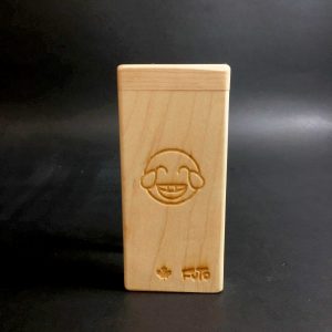 Emoji Stash – Futo Sprout – #3124 – One Hitter – Dugout – Glass Pipe – Laser Engraved – FREE SHIPPING