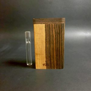 Live Edge Bocote – Futo GX #3082 – Glass Pipe – One Hitter – Dugout – Very Rare Exotic Wood