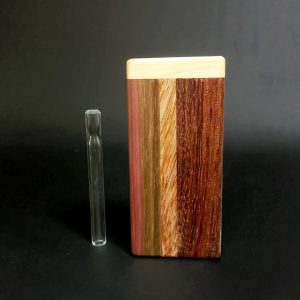 Multi-wood – Futo Sprout – #2768 – One Hitter – Dugout – Glass Pipe – FREE SHIPPING