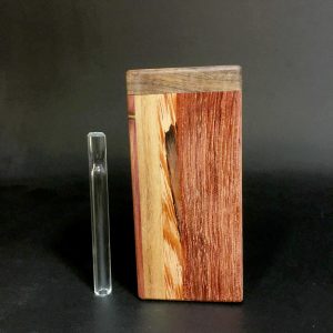 Multi-wood – Futo Sprout – #2769 – One Hitter – Dugout – Glass Pipe – FREE SHIPPING