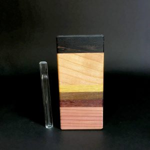 Multi-wood – Futo Sprout – #2770 – One Hitter – Dugout – Glass Pipe – FREE SHIPPING