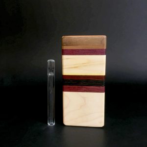 Multi-wood – Futo Sprout – #2776 – One Hitter – Dugout – Glass Pipe – FREE SHIPPING