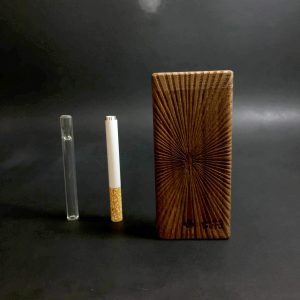 Laser Full Frame Texture – Futo Sprout – #3099 – One Hitter – Dugout – Glass Pipe – FREE SHIPPING