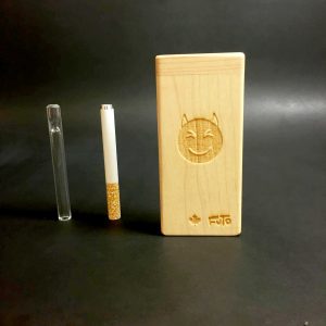 Emoji Stash – Futo Sprout – #3112 – One Hitter – Dugout – Glass Pipe – Laser Engraved – FREE SHIPPING