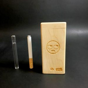 Emoji Stash – Futo Sprout – #3114 – One Hitter – Dugout – Glass Pipe – Laser Engraved – FREE SHIPPING