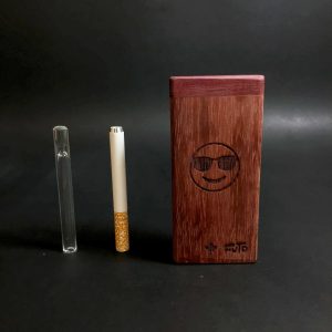 Emoji Stash – Futo Sprout – #3115 – One Hitter – Dugout – Glass Pipe – Laser Engraved – FREE SHIPPING