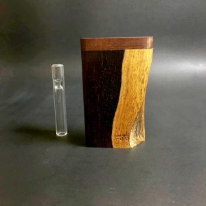 Live Edge Cocobolo – Very Rare Wood – Futo GX #3074 – Glass Pipe – One Hitter – Dugout