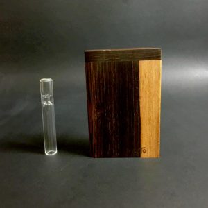 Live Edge Bocote – Futo GX #3078 – Glass Pipe – One Hitter – Dugout – Very Rare Exotic Wood