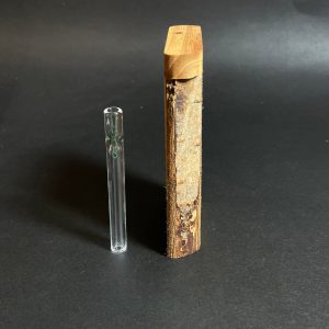 Live Edge Elm – Futo Sprout #3735 – One Hitter – Dugout – 8mm Glass Hitter