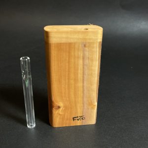 Live Edge Applewood – Futo M #3740 – One Hitter – Dugout – 8mm Glass Hitter