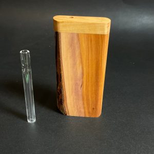Live Edge Applewood – Futo M #3740 – One Hitter – Dugout – 8mm Glass Hitter