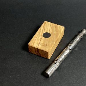 Olive wood #3788 – Futo Magnet Stand – DynaVap Stand