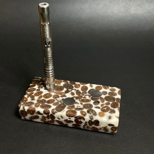 Futo Java Stand #3877 – DynaVap Stand – Anvil Stand – Desktop Magnet Vaporizer Display Stand – Coffee Beans in Resin