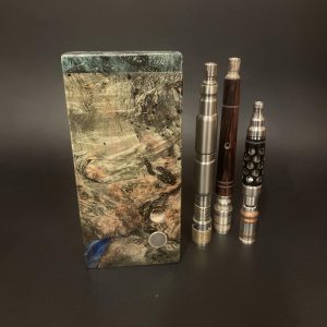 Galaxy Burl FutoStash Anvil XL #5001 – Stabilized Burl – Vestratto Anvil – BFG Dani – DynaVap – Vaporizer Stash Box