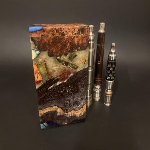Galaxy Burl FutoStash Anvil XL #5007 – Stabilized Burl – Vestratto Anvil – BFG Dani – DynaVap – Vaporizer Stash Box