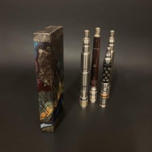 Galaxy Burl FutoStash Anvil XL #5008 – Stabilized Burl – Vestratto Anvil – BFG Dani – DynaVap – Vaporizer Stash Box