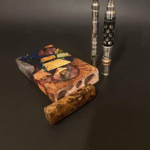 Galaxy Burl FutoStash Anvil #5011 – Stabilized Burl – Vestratto Anvil – Large Vaporizer Stash