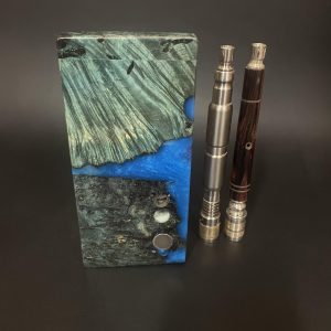 Galaxy Burl FutoStash Anvil XL #5000- Stabilized Burl – Vestratto Anvil – BFG Dani – DynaVap – Vaporizer Stash Box