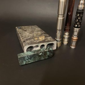 Galaxy Burl FutoStash Anvil XL #5002 – Stabilized Burl – Vestratto Anvil – BFG Dani – DynaVap – Vaporizer Stash Box