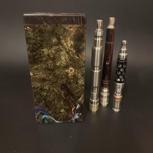 Galaxy Burl FutoStash Anvil XL #5004 – Stabilized Burl – Vestratto Anvil – BFG Dani – DynaVap – Vaporizer Stash Box