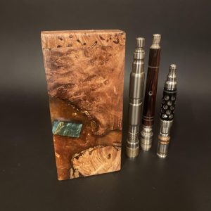Galaxy Burl FutoStash Anvil XL #5006 – Stabilized Burl – Vestratto Anvil – BFG Dani – DynaVap – Vaporizer Stash Box